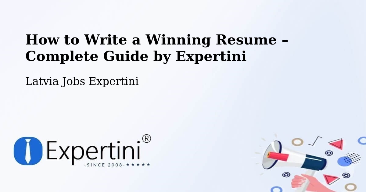 Resume Writing Guide for Job Seekers – Valka - Valka, Latvia Jobs Expertini